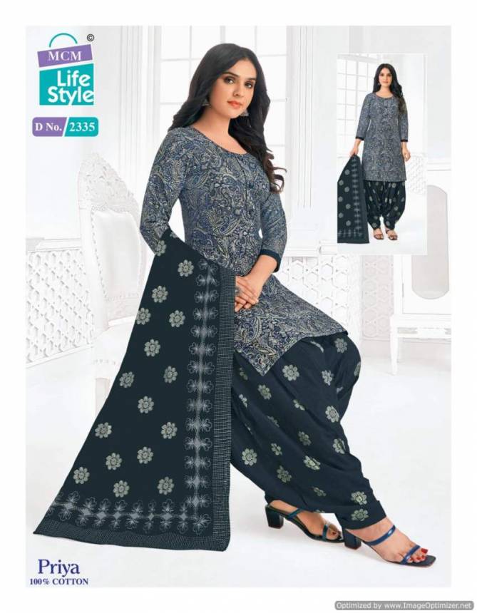 Priya Vol 23 By MCM Lifestyle Daily Wear Printed Cotton Dress Material Wholesale Market In Surat
